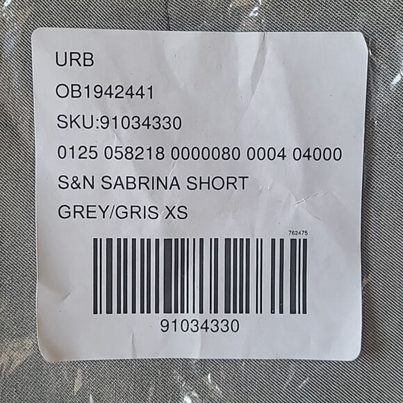 Urban Outfitters S&N Sabrina Short Grey Silence and noise Size XS NWT In Package - Picture 3 of 7